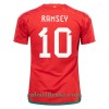 Wales RAMSEY 10 Hjemme VM 2022 - Herre Fotballdrakt